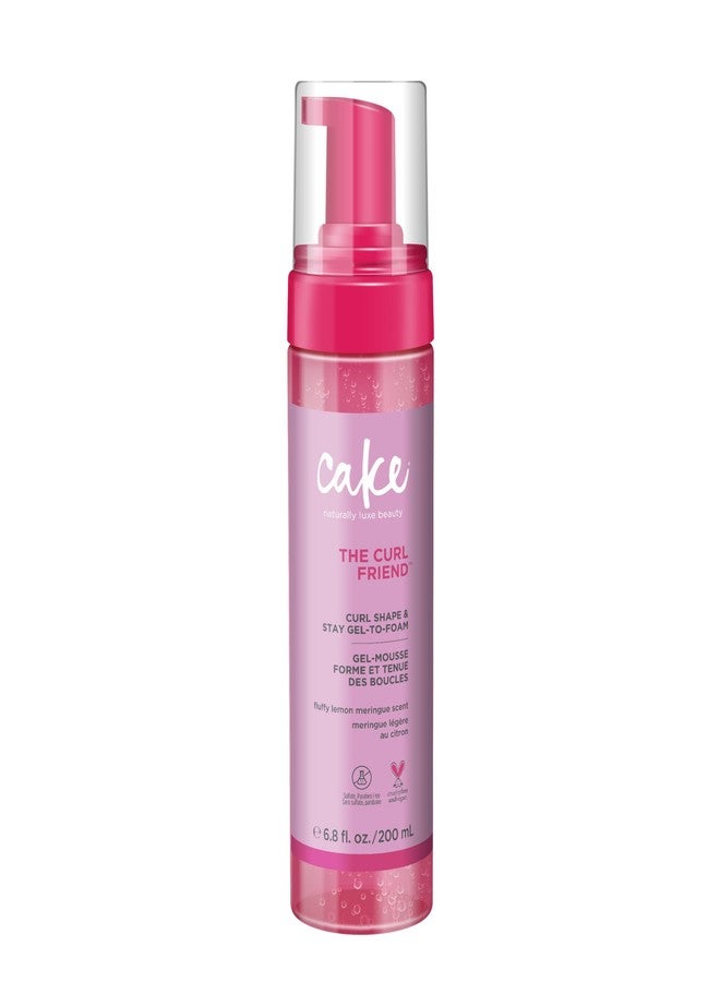 Cake Beauty Gel-to-Foam Styler, The Curl Friend - Volumizing & High Hold Gel to Foam - Flake Free Frizz Control - Infused with Coconut Oil & Shea Butter - For Curly Hair- 6.8 fl oz./ 200 mL - Image 1
