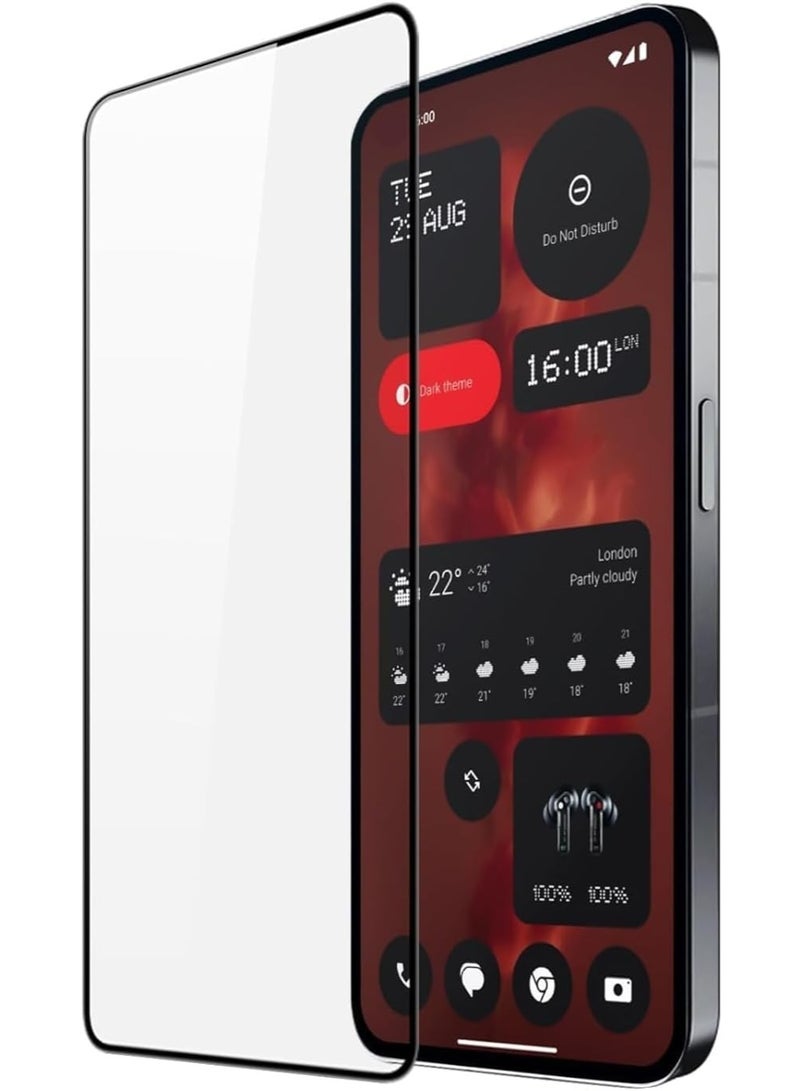 واقي شاشة لهاتف Nothing Phone 3A Pro، واقي شاشة من الزجاج المقوى بصلابة 9H، مقاوم لبصمات الأصابع والخدش - Image 1