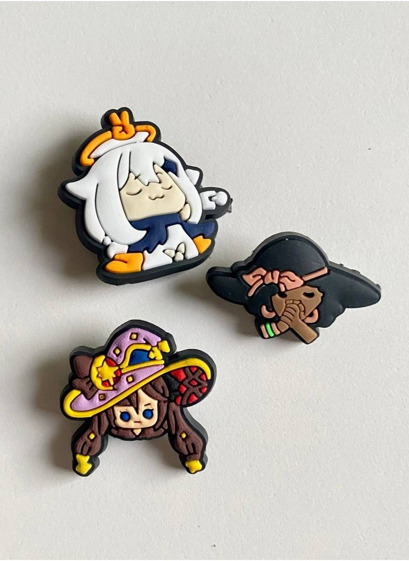 Khaisha - 3 Pieces Cartoon Design Broochs - Image 1