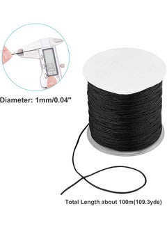 Generic Black Braided Nylon Thread for Beading  - Image 4