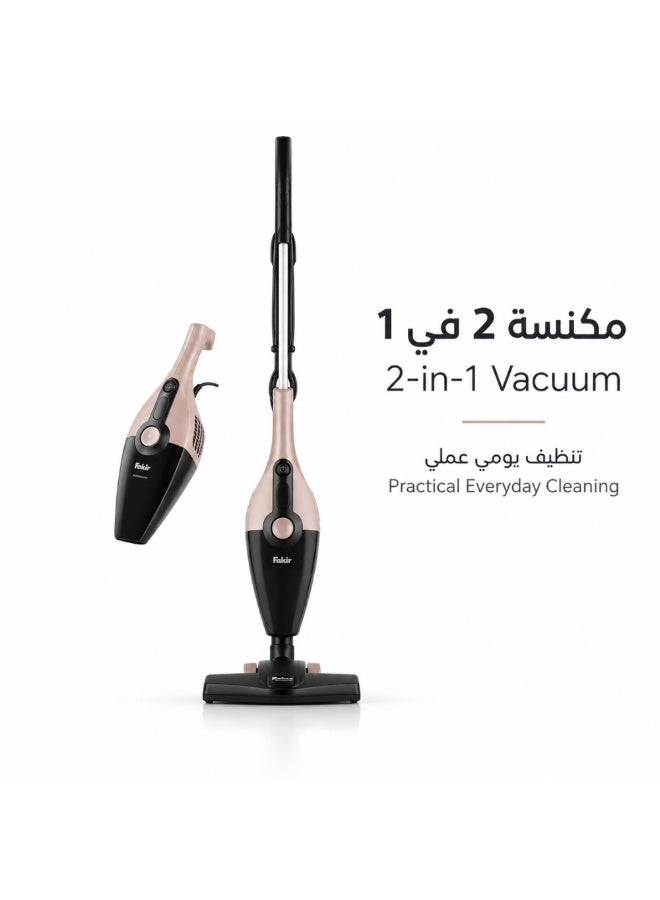 Fakir 2-in-1 Corded Stick Vacuum Cleaner, 800W, 1L, Beige - Image 1