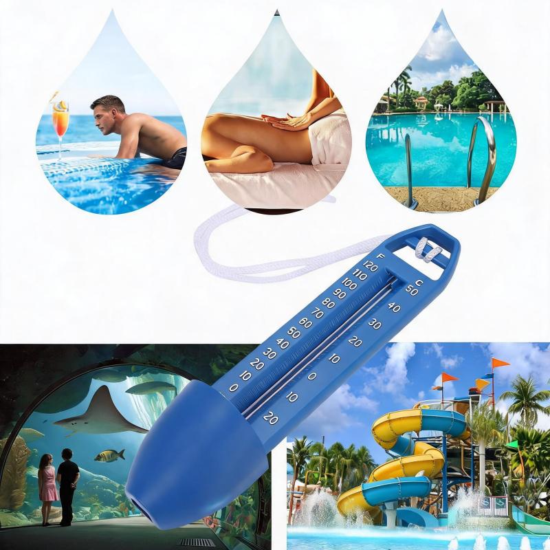 Floating Pool Thermometer: Blue 2-Pack, Large Clear Screen, Effortless Floating Monitoring - Durable Water Temperature Gauge for Swimming Pools, Hot Tubs, Aquariums - Image 4