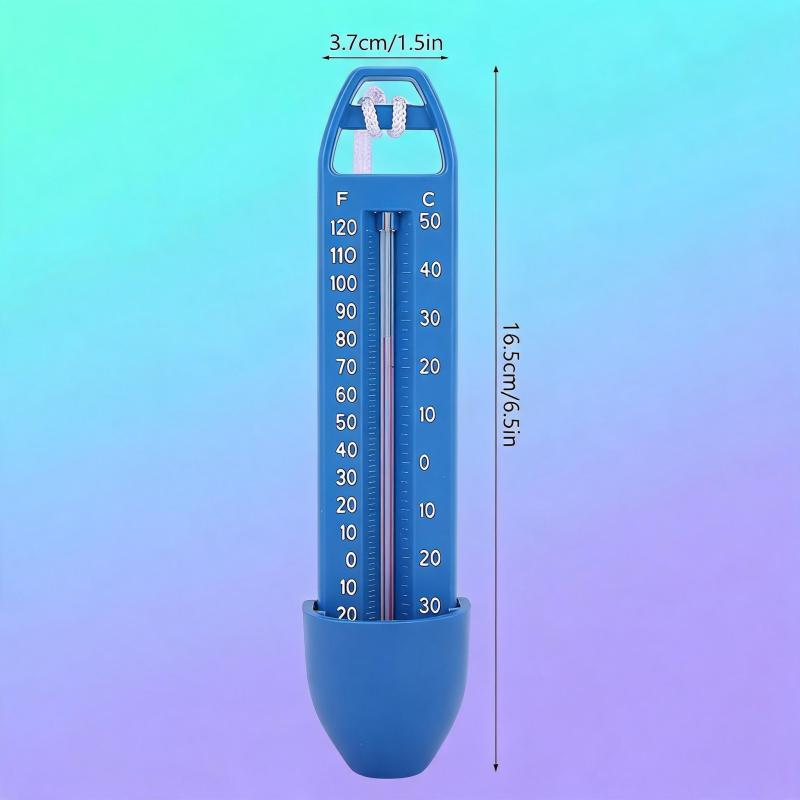 Floating Pool Thermometer: Blue 2-Pack, Large Clear Screen, Effortless Floating Monitoring - Durable Water Temperature Gauge for Swimming Pools, Hot Tubs, Aquariums - Image 5