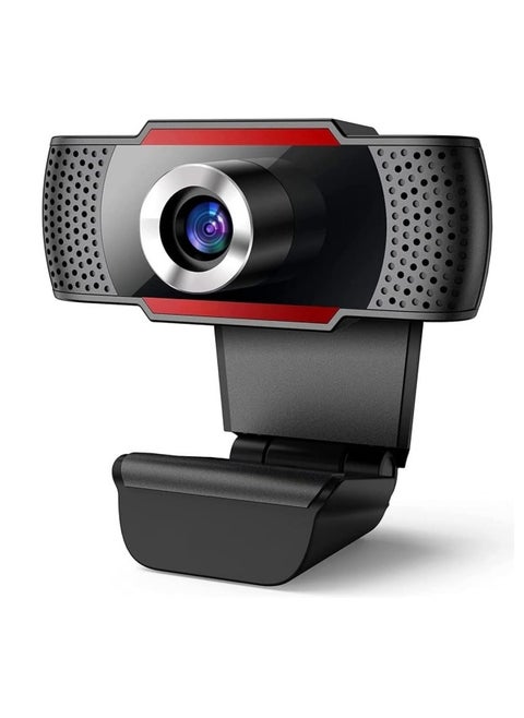 Web Cameras for Computers, 1080P USB Webcam with Microphone for PC/Laptop/Desktop/Video Calling/Conferencing Full HD 1080p Noise Reduction Digital Mic - Black