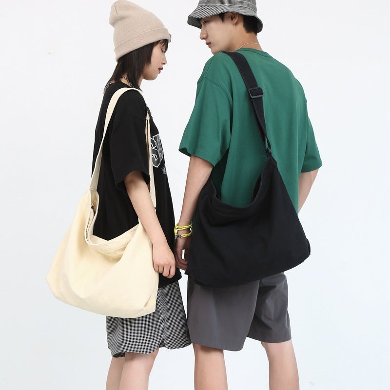 Ins Japanese Canvas Bag Shoulder Bag Crossbody Bag Retro Large Capacity Simple Student Mori Class Bag Tote Bag - Image 2