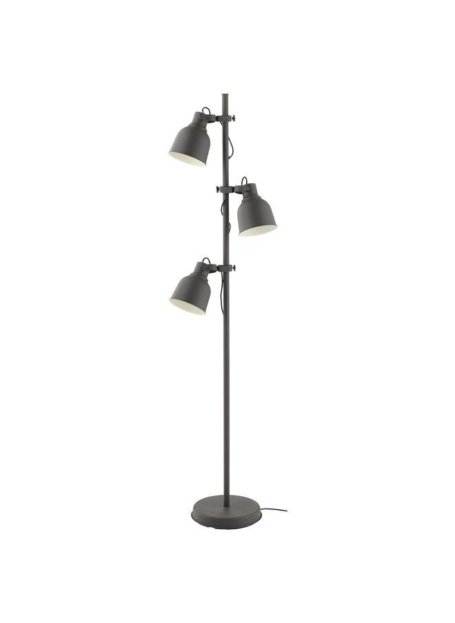 erorex Floor lamp with 3-spot, dark grey  - Image 1