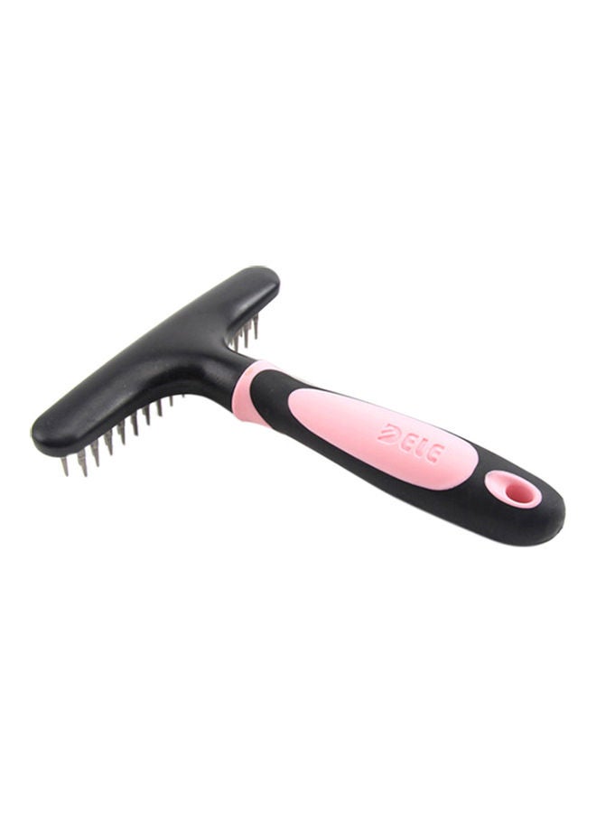 Pet Dog Cat Comb Pet Grooming Brush Rake Tool Remover Hair Shedding Tool For Home Daily Use Portable pink 23.50 x 4.00 x 14.00cm - Image 1