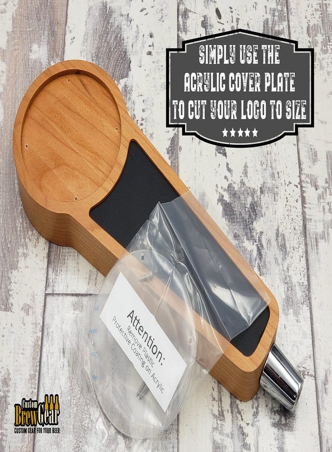 مقبض صنبور بيرة من Custom Brew Gear بتصميم سبورة طباشيرية وشعار قابل للتغيير - مقبض صنبور Cherry-Keg - Image 4