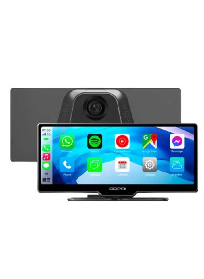 ddpai 8.9" Touch Screen Smart Car Player supports Car play with Built in 2K Ultra Wide angle recording Front Dashcam - Image 2