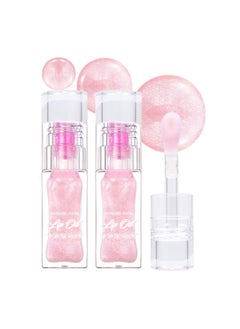 2Pcs Magic Color Changing Lip OilBoss Up Lip Glow Oil Color Changing Lip Gloss Hydrating Lip Plumping Oil Nonsticky Nourishing Primer Lip Tinted