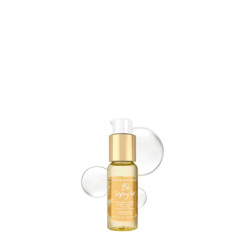 Bumble and bumble Styling Oil Lightweight Dry Finish SiliconeFree Heat Protectant Split End Prevention AntiFrizz For All Hair Types Mini Travel Size 085 Fl Oz - Image 2