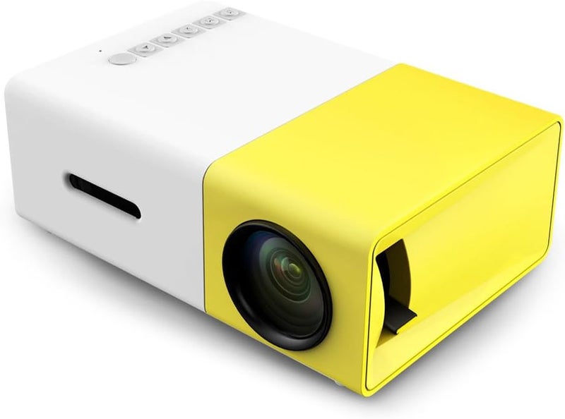 YG-300 Mini Portable Projector with USB, SD, AV, HDMI, Multicolor - Image 1