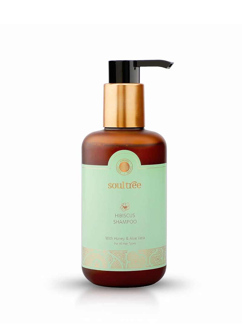SOULTREE - SoulTree Hibiscus Shampoo with Honey Aloe Vera Prevents Dryness Hair Breakage 250ml - Image 1