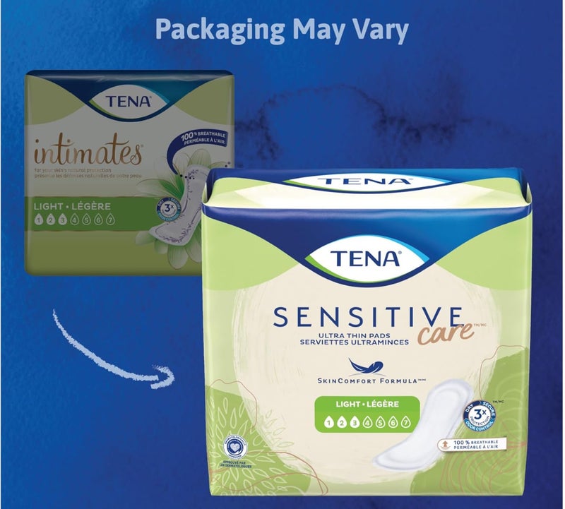 TENA Intimates Extra Coverage Ultra Thin Light Bladder Leakage Pads for Women, 24 Count - Image 2