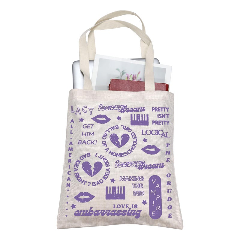 BLUPARK Singer Inspired Tote Bag Singer Gift Singer Merch Singer Merchdasine Singer Fans Gift Music Lover Tote Bag G Album Tote