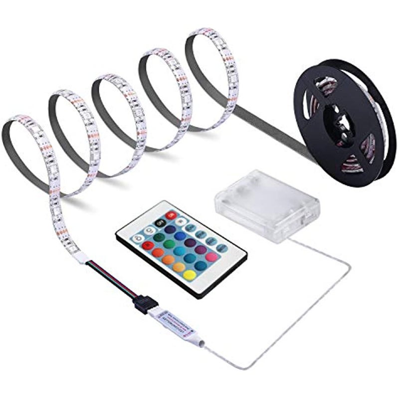 شريط ضوء LED متعدد الألوان قابل لتغيير الألوان بجهاز تحكم عن بعد لتحطيم الغرفة والمنزل والحفلات - Image 1