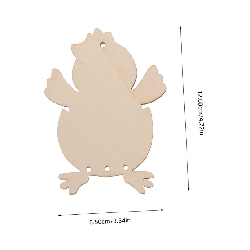 Easter Wind Chime Craft Kit Unfinished with Chick Rods Ribbons for Spring Decor - Image 3