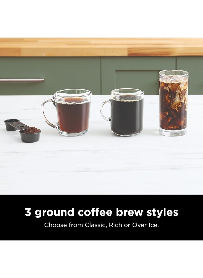 Ninja Ninja Espresso  Coffee Maker  Barista System 3 Espresso Brew Styles SingleServe Coffee  Nespresso Capsule Compatible Builtin Frother Espresso Cappuccino  Latte Maker Black CFN601  - Image 5
