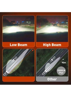 Toby's Toby's T19Ultra H1 130W/Pair Power Original Tested LED Headlight Assembly 6500 High Beam Lumens & Low Beam 6500 Lumens Bright Color With Temperature (6500K,4300K)  - Image 5