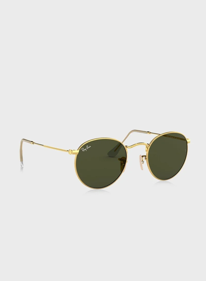 Ray-Ban  0Rb3447 Round Metal Sunglasses  | Best Price UAE