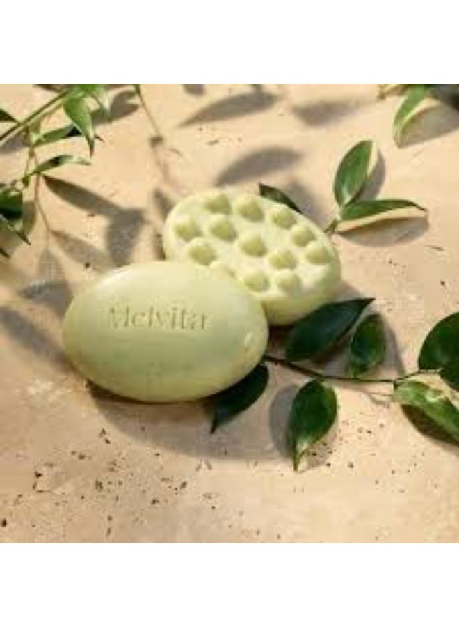 Melvita L’Or Végétal Softening Exfoliating Soap 125g - Image 3