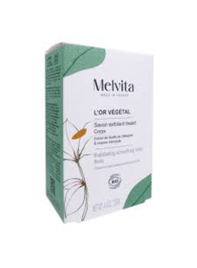 Melvita L’Or Végétal Softening Exfoliating Soap 125g - Image 2
