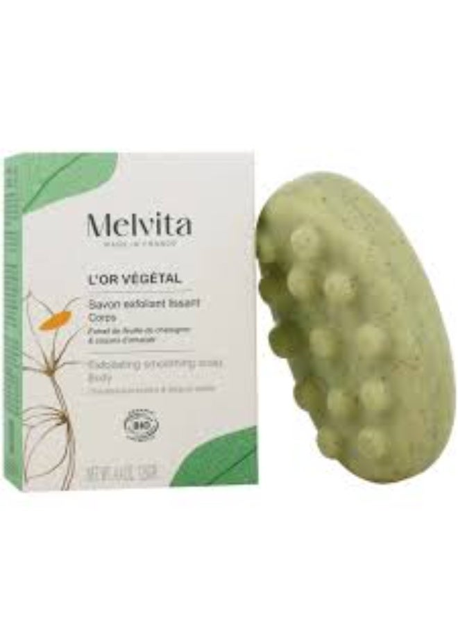 Melvita L’Or Végétal Softening Exfoliating Soap 125g - Image 4