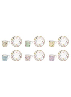 6-Piece Meadow Flowers Cup and Saucer Set Multicolour 100 ml R0126#MFLO - pzsku/Z685F66BCAEAE277ED20CZ/45/_/1729418347/92bd443e-70ad-433f-bb45-fd74f9151c83