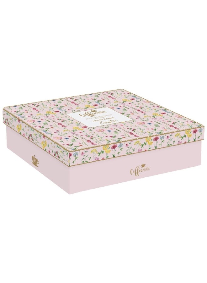 إيزي لايف طقم فنجان وصحن بتصميم زهور المروج 6 قطع ألوان متعددة 100 مل R0126#MFLO - Image 3