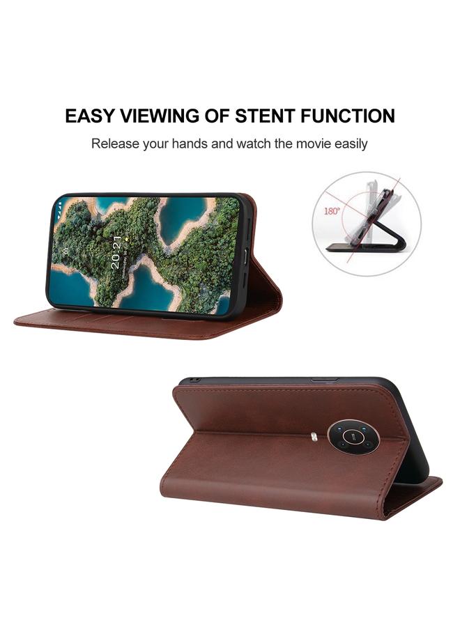 S-TOP Case For Nokia X20 / X10 Magnetic Closure Leather Phone Case - Image 4