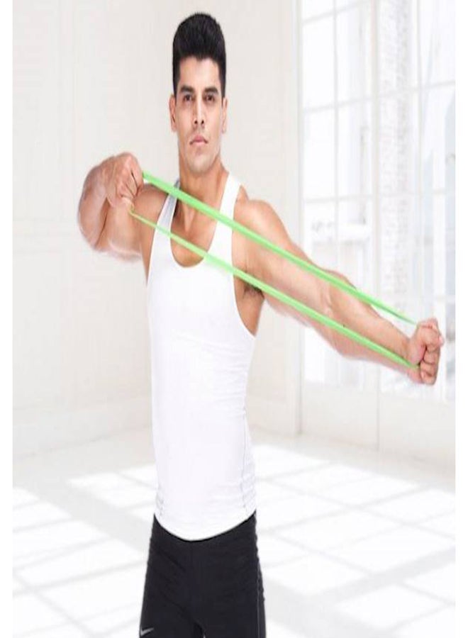 Generic Set of 5 Levels Resistance Bands Yoga Belt Elastic Rubber Gym Strength Training Stretching Belts-ee  - Image 3