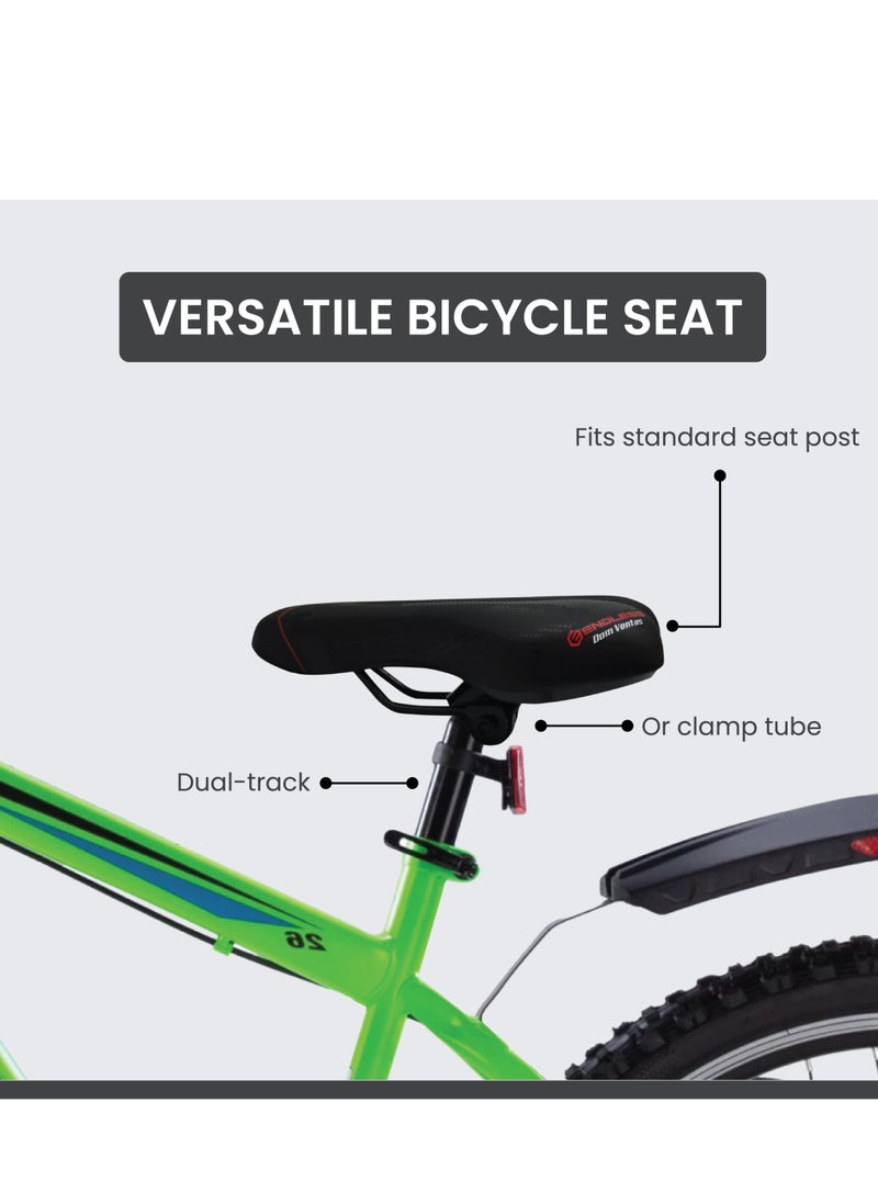 ENDLESS  EL1047 Sleek Cycle Seat with Red Reflective Safety Strip |Universal Memory Foam Seat with Breathable, Shock Absorbing and Waterproof Bike Saddle for All Type of Bikes  - Image 5