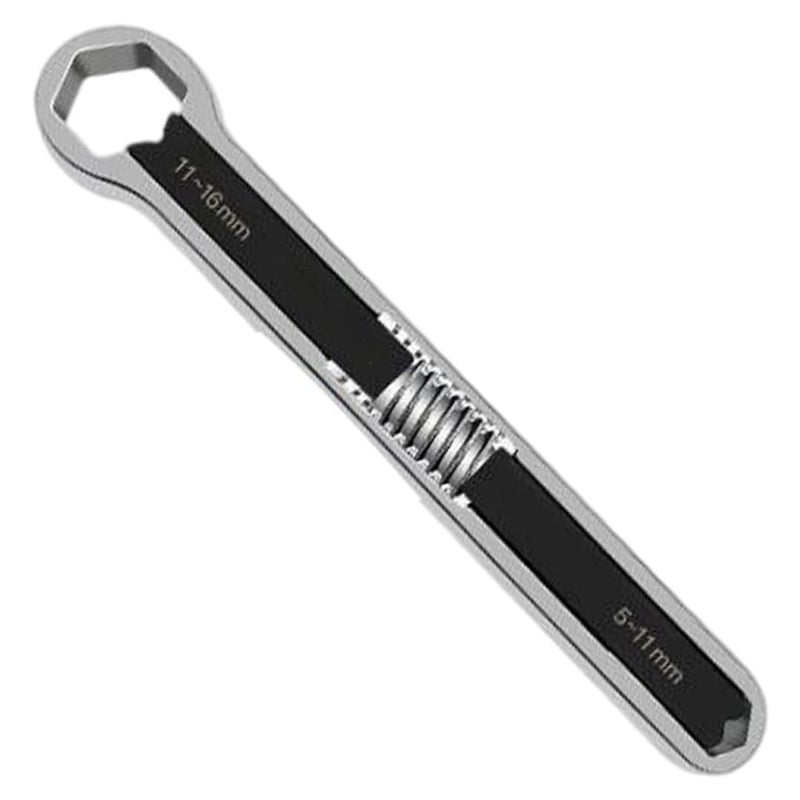 Marrone Adjustable Ring Spanner Universal Wrench Set SAE Metric Drop Forged doublehead design small size and convenient to carry double fit is more fixed 1 PCS - Image 4