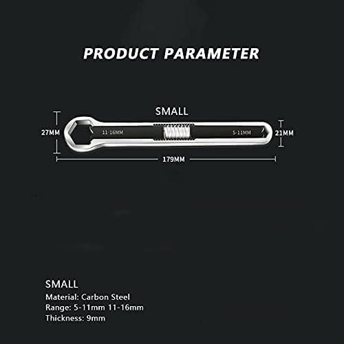 Marrone Adjustable Ring Spanner Universal Wrench Set SAE Metric Drop Forged doublehead design small size and convenient to carry double fit is more fixed 1 PCS - Image 5