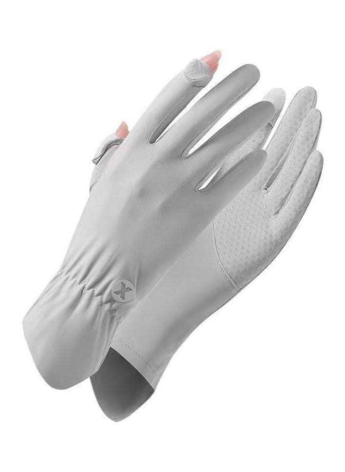 Women UV Sun Protection Gloves Breathable Full Finger Gloves - Image 1