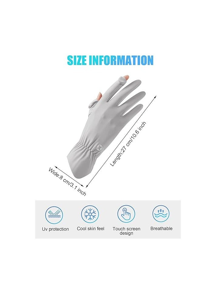Women UV Sun Protection Gloves Breathable Full Finger Gloves - Image 2