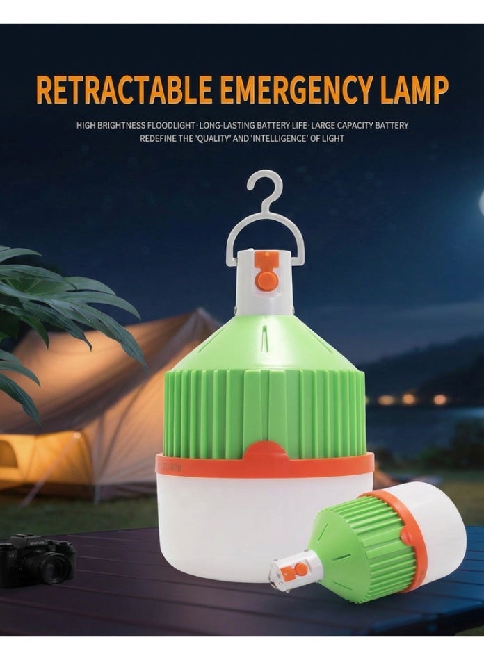 Rechargeable LED Emergency Bulb High  Capacity Battery Portable Outdoor Camping Light for Desert Trips and Home Power Outage, 8000K - Image 4