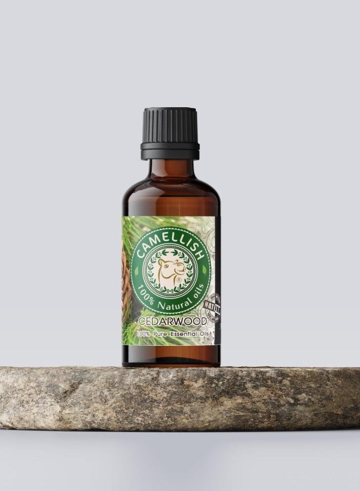 Natural cedar wood essential oil 100 % by Camellish 30 mll