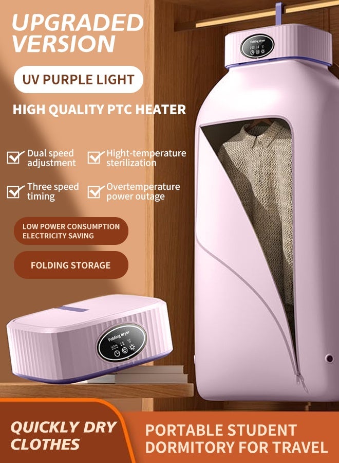 APEX Portable Laundry Dryer, Multifunctional Electric Dryer Machine, Mini Clothes Dryer with Dryer Bag, 2 Gear Adjustable Small Dryer Machine, Foldable Compact Dryer for Delicate Garmnts - Image 4