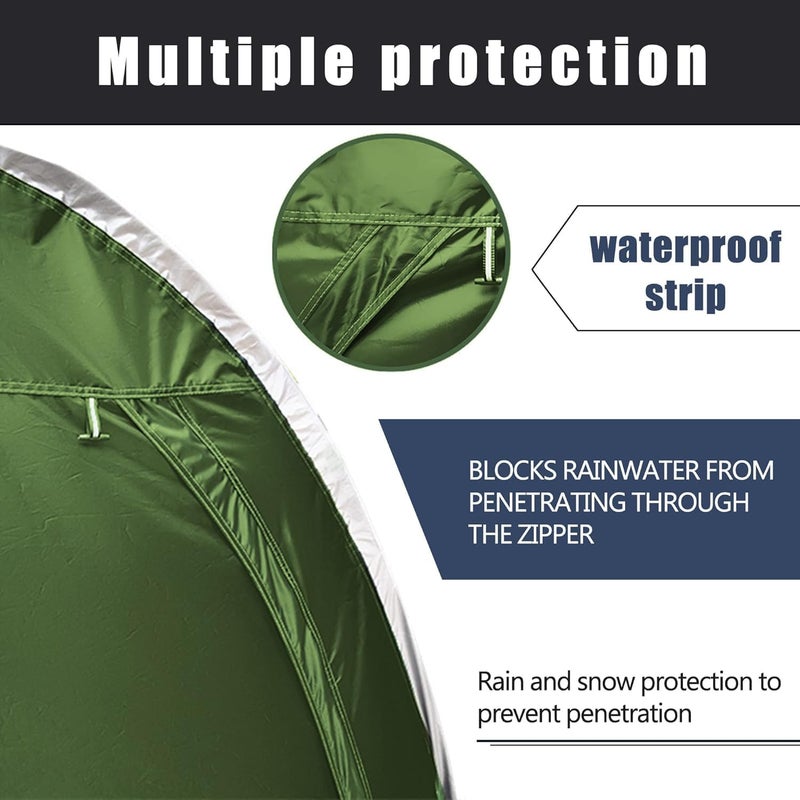MAIZOA 82.6 x 65x 59 in Bike Storage Tent, Outdoor Portable Storage Shelter for 4-5 Bicycles, 210D Oxford Fabric PU4000 Waterproof, Suitable for Storing Bicycles, Motorcycles and Various Tools - Image 2