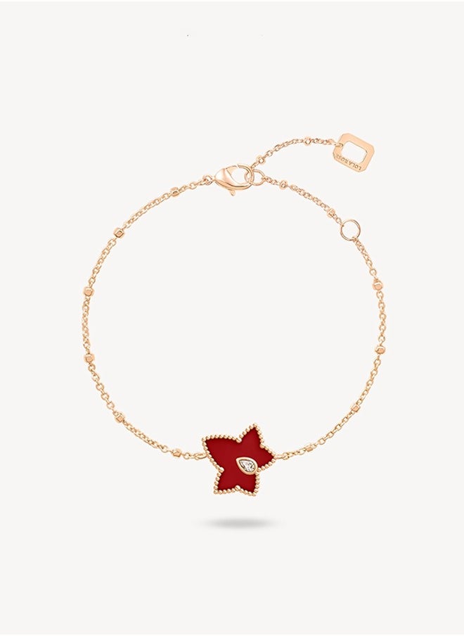 LOLA ROSE ​​Lola Rose Ivy Ruby Bracelet - Timeless Floral Design, Elegant Vintage Style for Daily Wear & Special Occasions​​  - Image 1