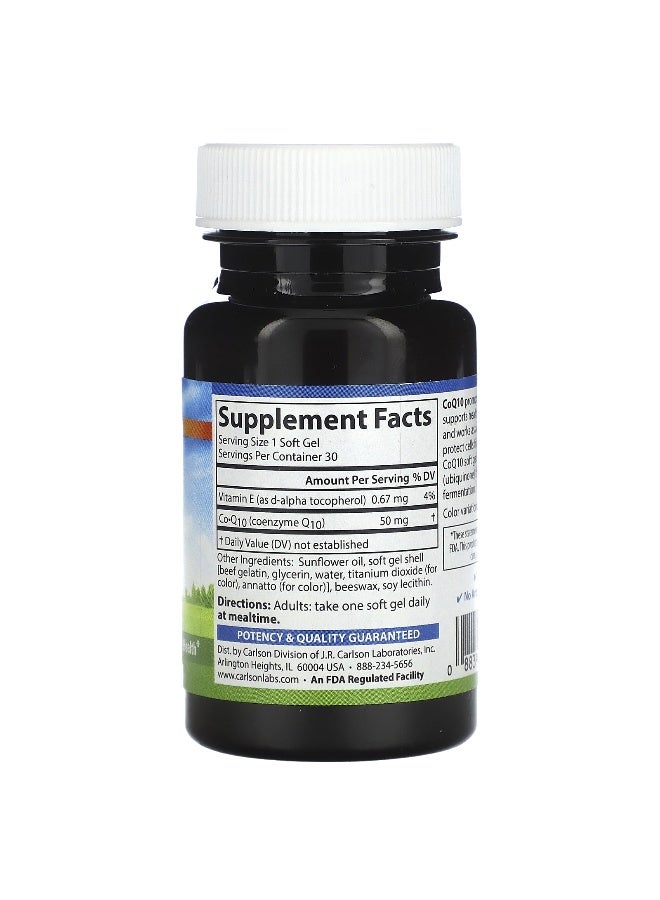 Carlson, CoQ10, 50 mg , 30 Soft Gels (Packaging may vary) - Image 2