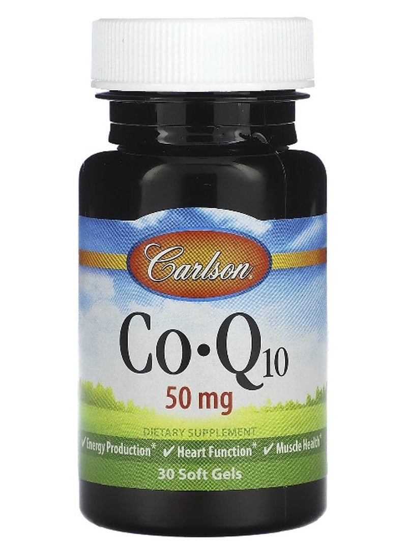 Carlson, CoQ10, 50 mg , 30 Soft Gels (Packaging may vary) - Image 1