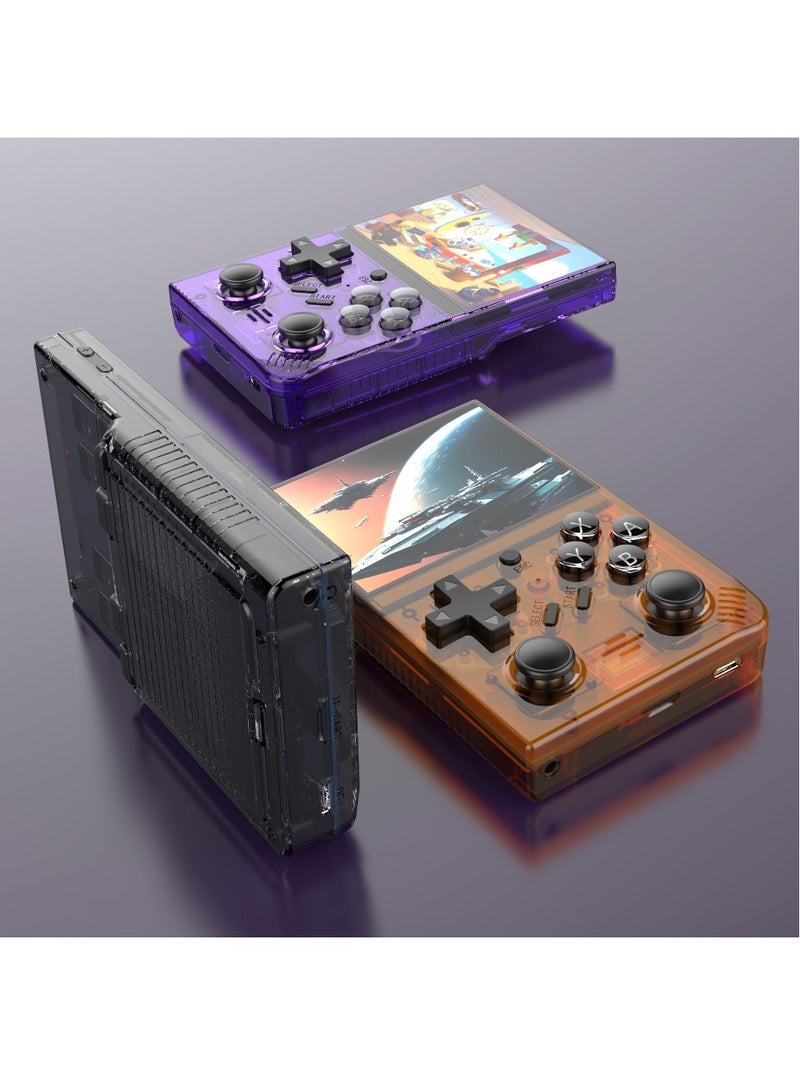 RS35 plus Handheld Game Console – 3.5" IPS Screen Linux EmuELEC System Retro Game Player with 20000+ Classic Games 64G TF Card (Black) - Image 3