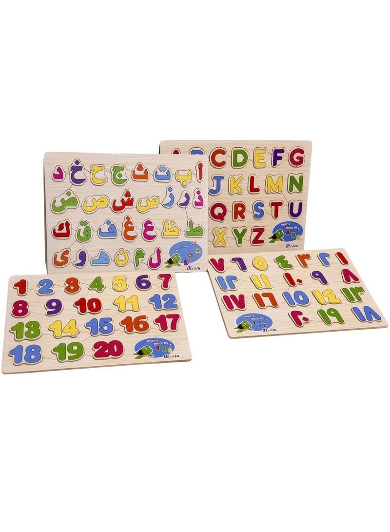 iLearn educational wooden puzzle set - Image 1