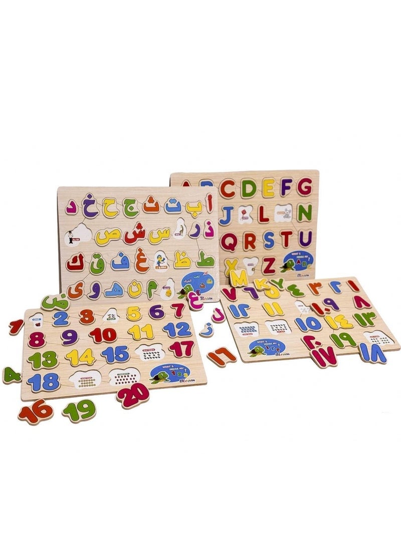 iLearn educational wooden puzzle set - Image 2