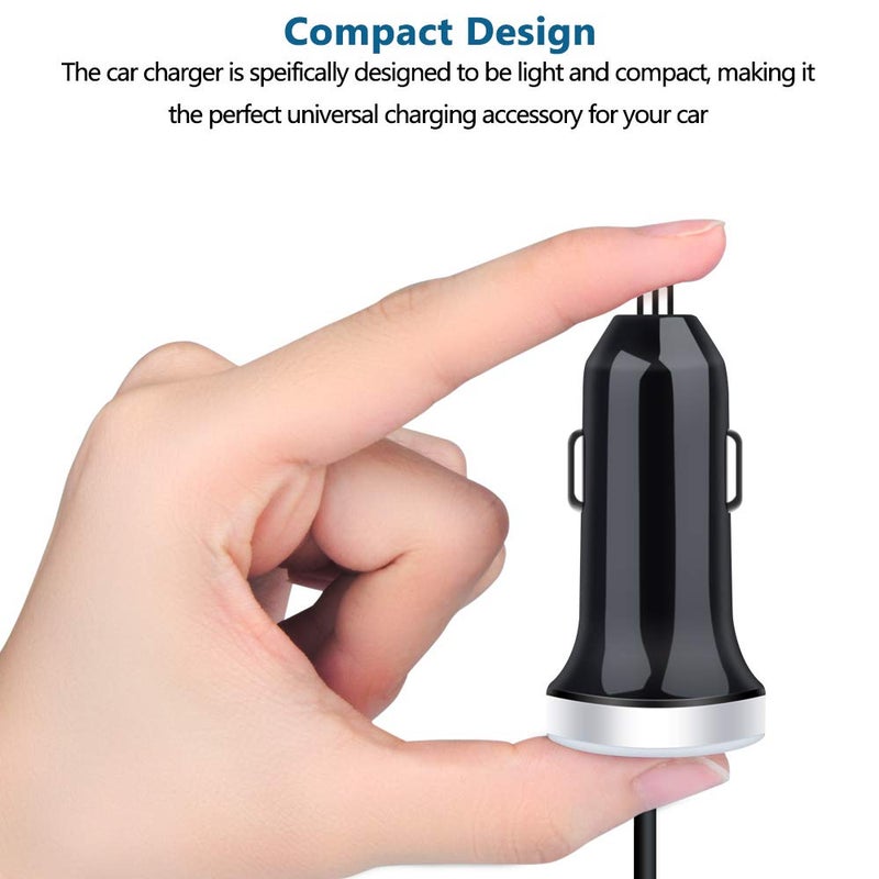 ANDHOT USB C Car Charger, 3.4A Fast Charging Car Adapter+3ft Type C Cable for Samsung Galaxy S25 S24 S23 S22 S21 S20 S10 Note 20 A10E A20 A50 A51 A71,LG Stylo 6/5/4 G7 V60 ThinQ Moto G8 G7 Google Pixel 4 3a - Image 5