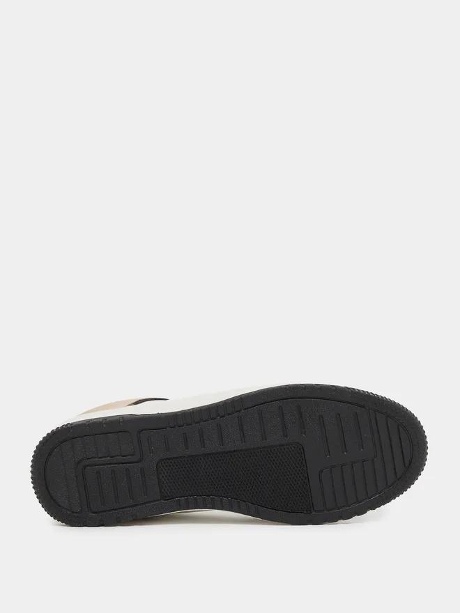 Styli Styli Color Block Low Top Lace-Up Court Sneakers