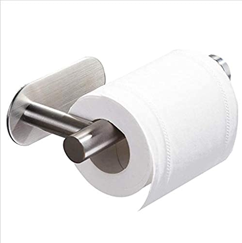 DGWHYC 3M Toilet Paper Holder no Drilling for Bathroom and Washroom SUS304 Stainless Steel Brushed Nickel Silver DGTPA22