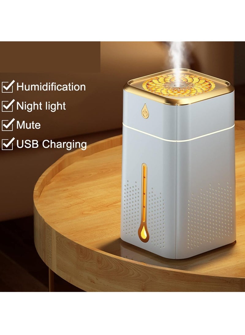 Generic Holizon Ultra Quiet Auto Shut Off 1L Ice Mist Humidifier Square, White  - Image 4
